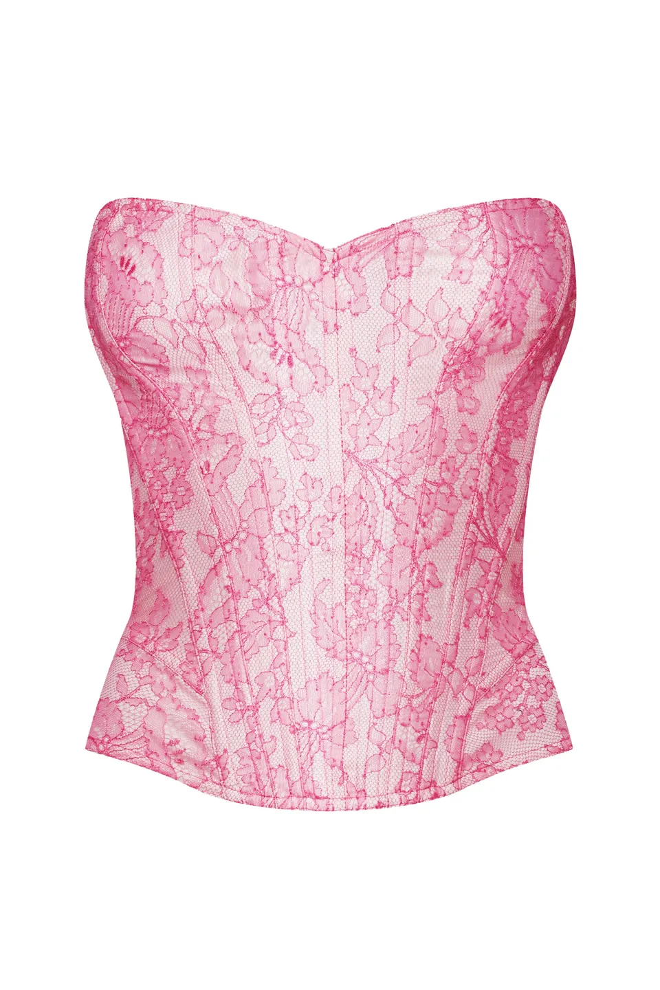 cadolle-malia-corset-rose-dentelle-chantilly-la-age image 1
