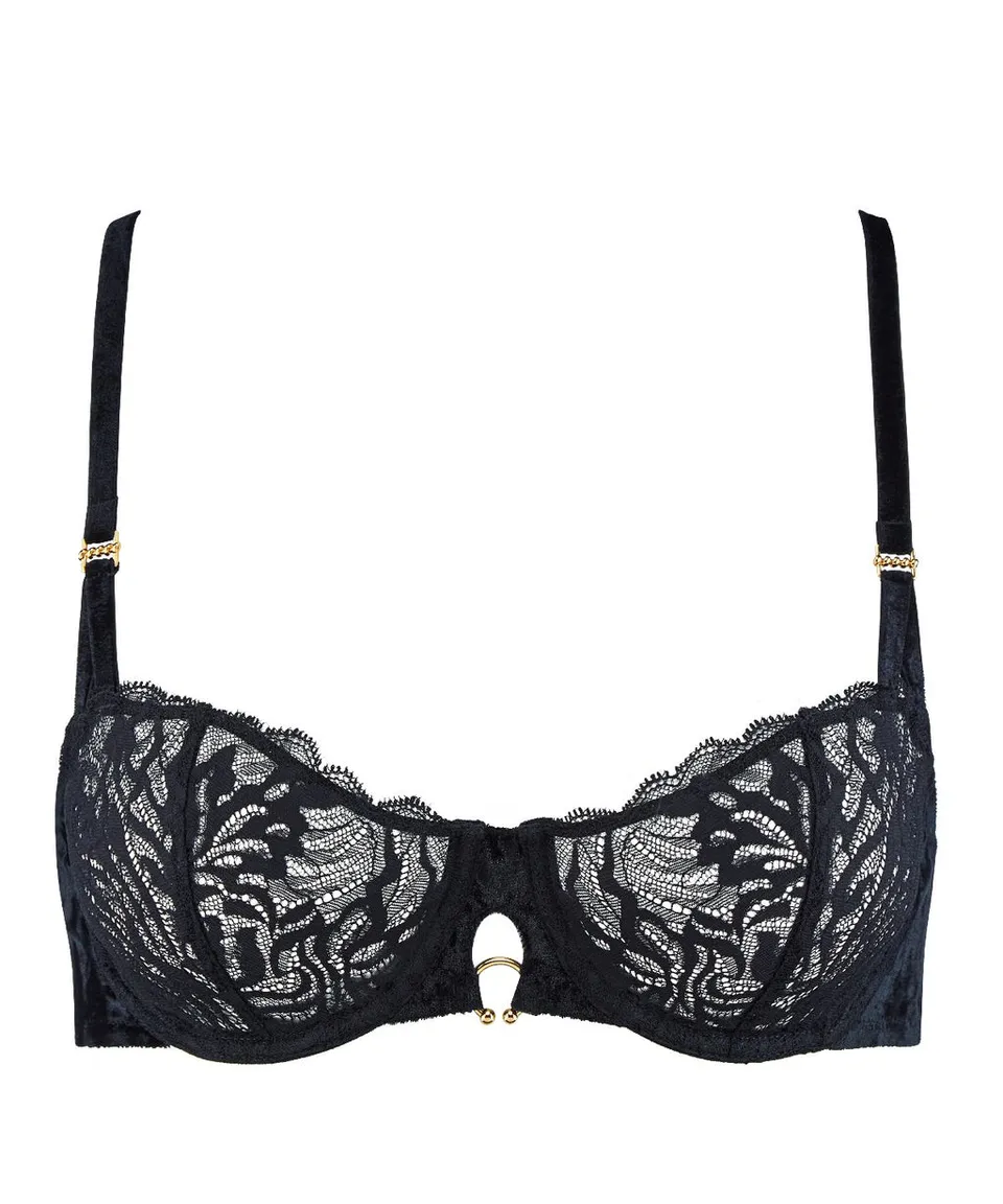 aubade-the-night-before-soutien-gorge-demi-coque-armatures-blackbird image 1
