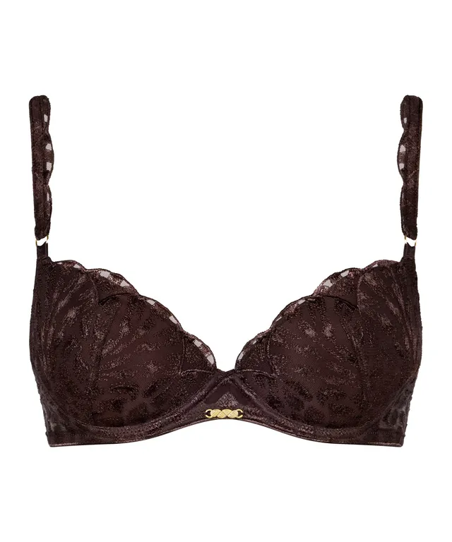 aubade-crazy-in-love-push-up-moul-satin-brown image 1