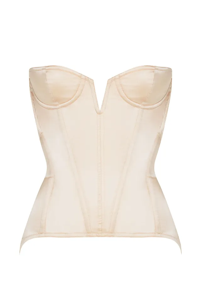 cadolle-medicis-corset-nude-satin image 1