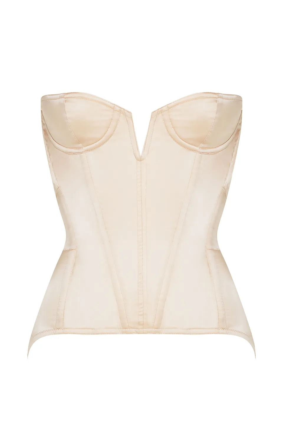 cadolle-medicis-corset-nude-satin image 1