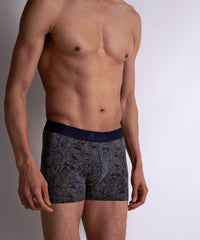aubade-homme-boxer-gu-pard-marine-palm image 3