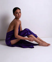 aubade-silk-desire-nuisette-longue-ultraviolet-2 image 2