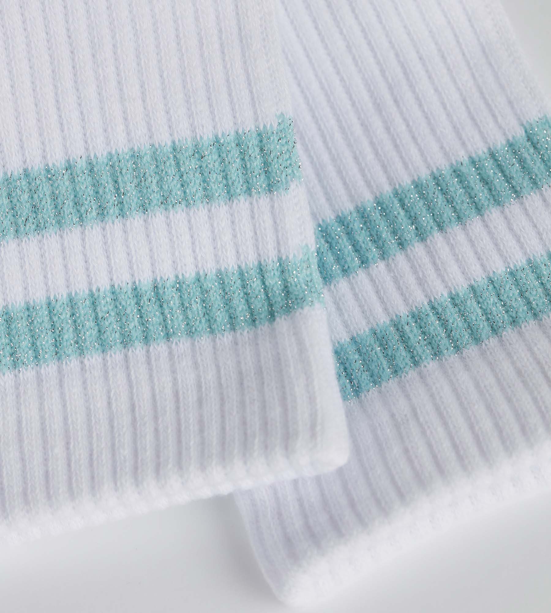 dim-mode-chaussettes-femme-coton-c-tel-blanc-lurex-bleu image 3