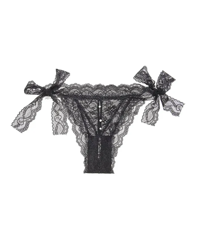 aubade-bo-te-d-sir-ensemble-noir-dentelle-et-perles image 1