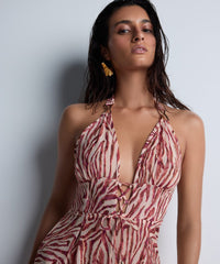 aubade-beach-walk-jumpsuit-pink-tiger-d-collet-lac image 2