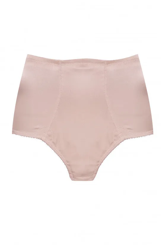 cadolle-gina-culotte-gainante-taille-haute-satin-nude image 1