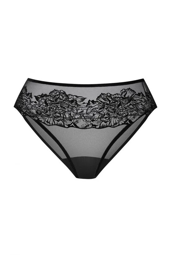 cadolle-culotte-colchique-noire-velours image 1