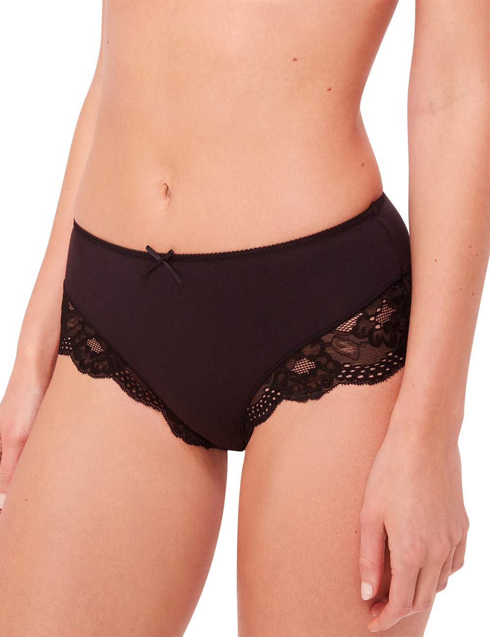 darjeeling-sublime-slip-femme-blanc-noir-taille-m image 1
