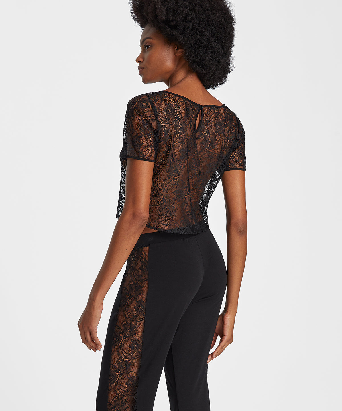 aubade-lazy-days-top-manches-courtes-noir-3 image 4
