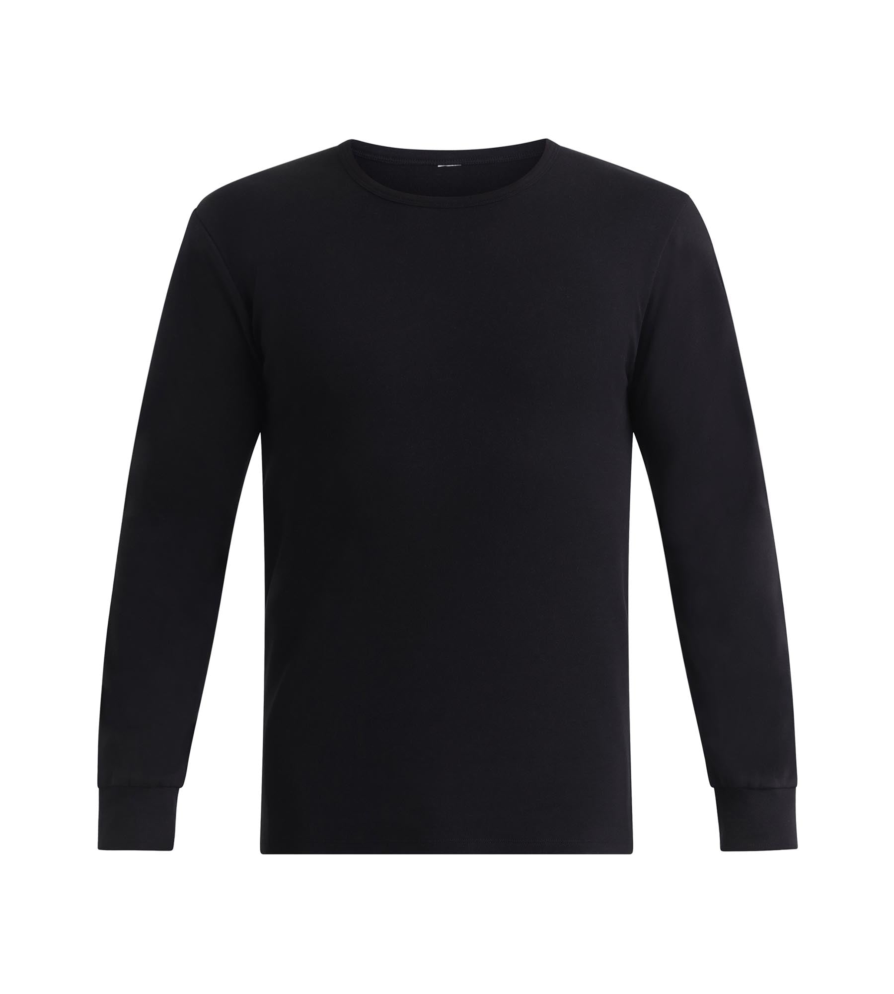 dim-thermal-t-shirt-thermique-homme-coton-noir-manches-longues image 3