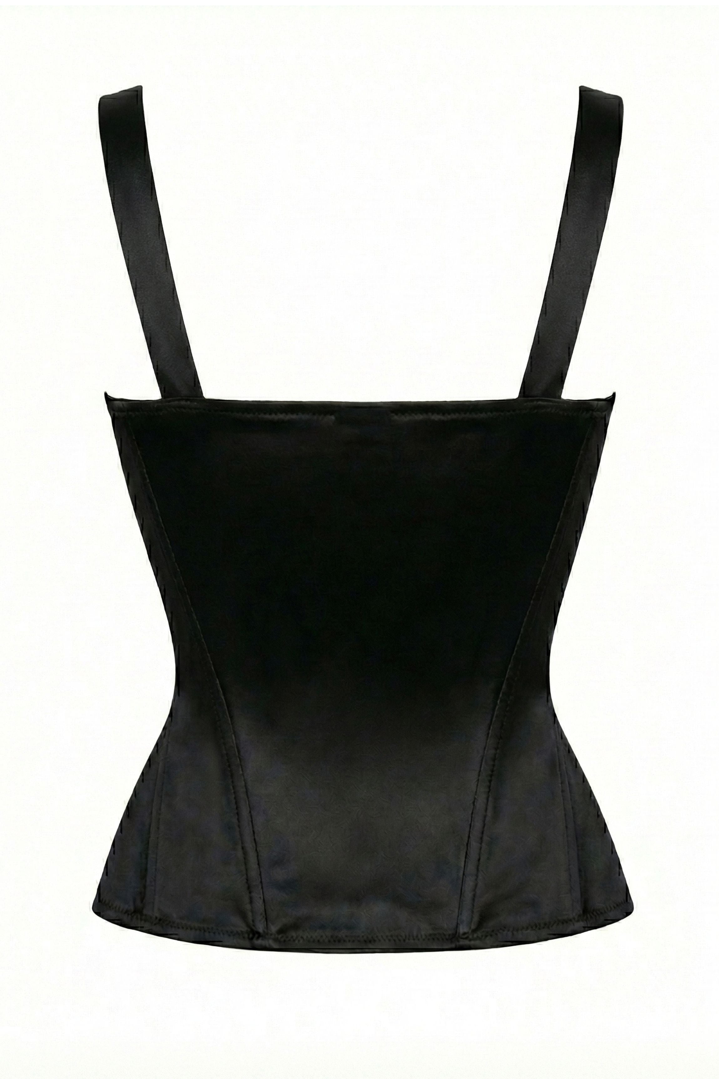 cadolle-keiko-corset-noir-satin-sans-la-age image 3