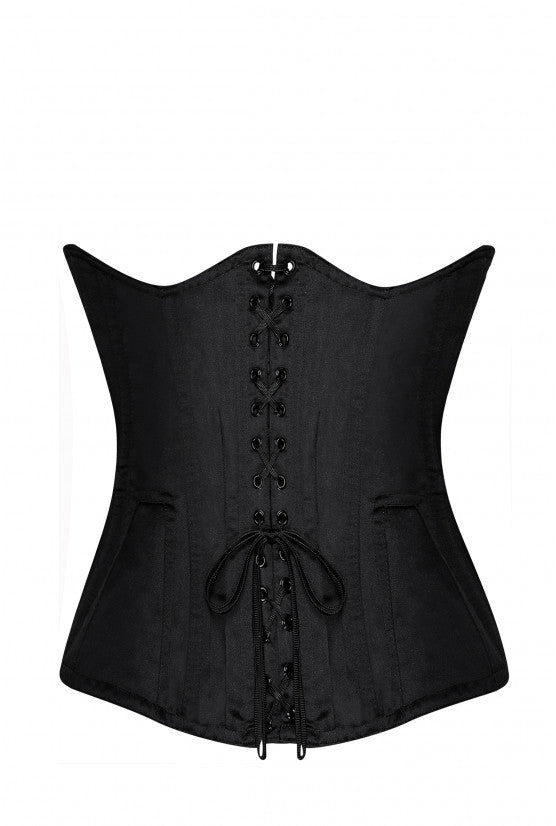 cadolle-appia-corset-sein-nu-noir-la-age-serre-taille-satin image 3