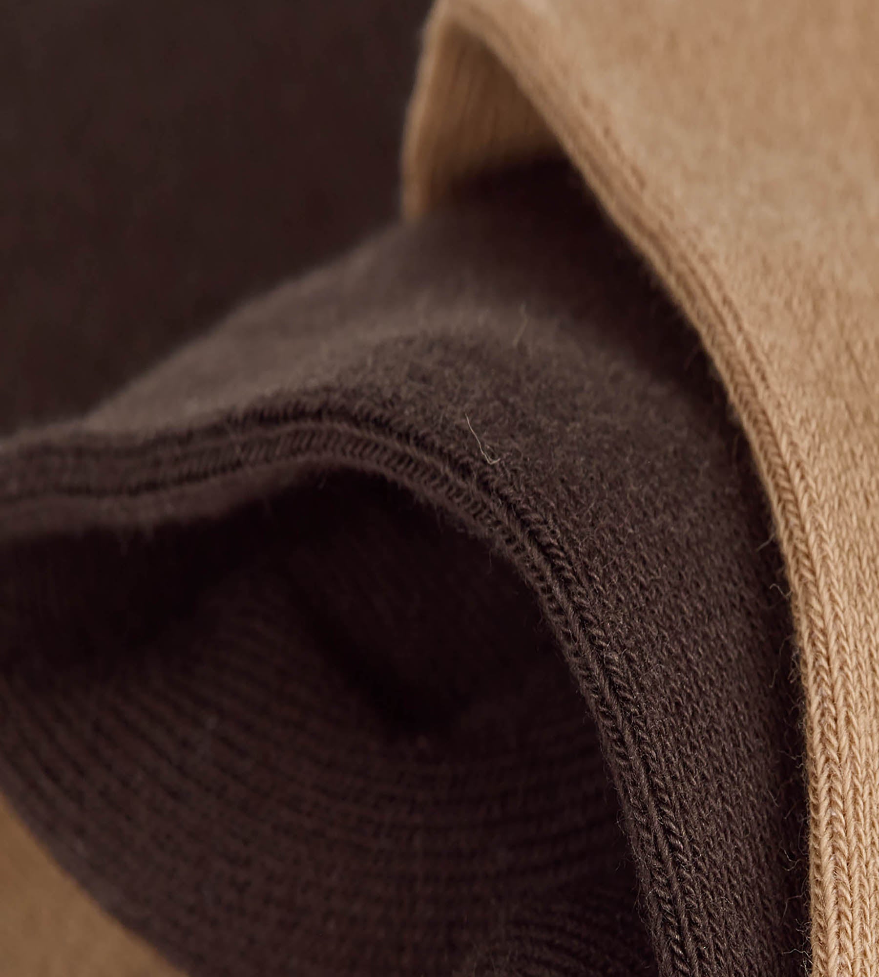 lot-de-2-chaussettes-femme-dim-thermo-coton-chocolat-taupe image 3