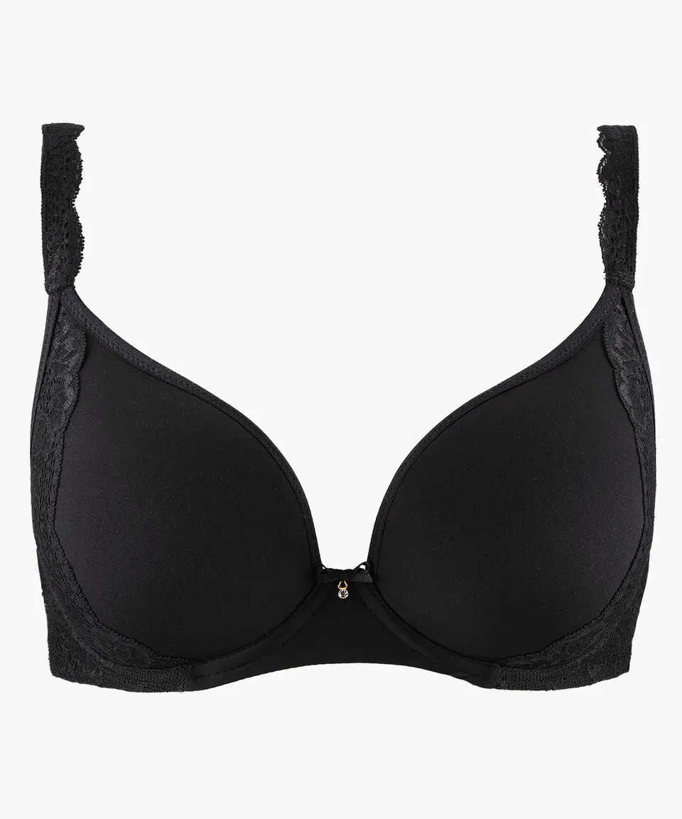 aubade-sweetessence-soutien-gorge-t-shirt-bra-noir image 1
