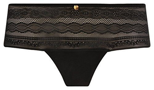 darjeeling-kristen-boxer-maille-et-dentelle-plate-noir-38 image 2