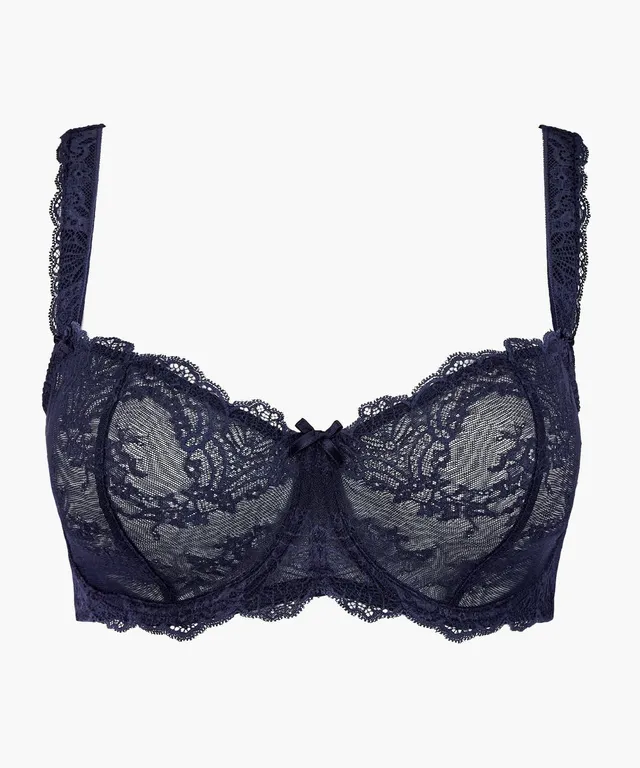 aubade-danse-des-sens-soutien-gorge-confort-demi-corbeille-bleu-evening-blue image 1