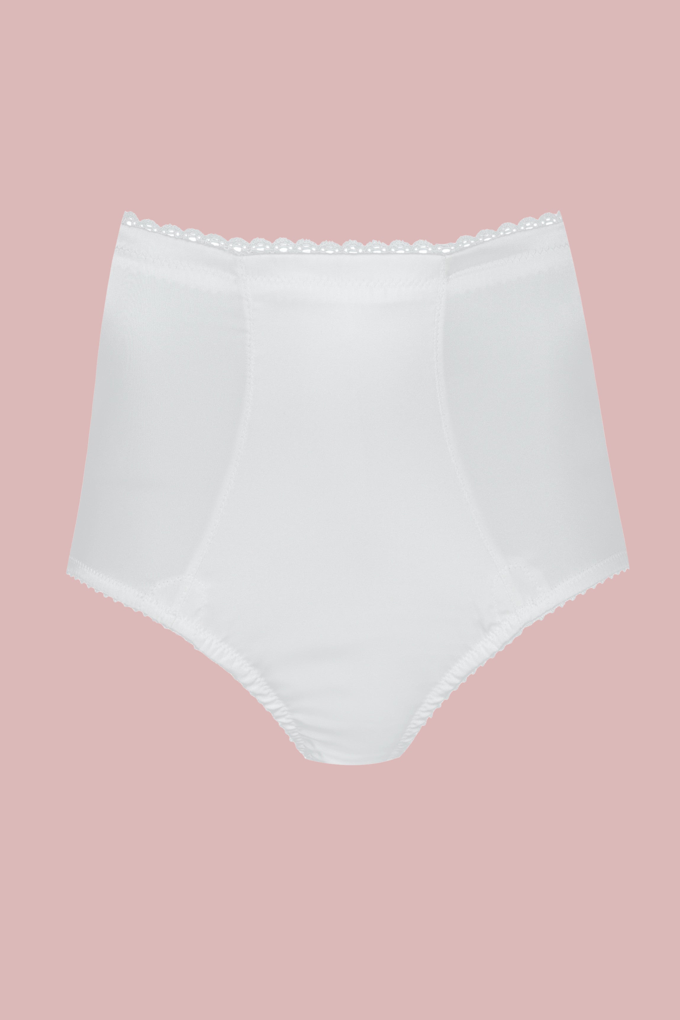 cadolle-culotte-gainante-gina-satin-ivoire-taille-haute image 1