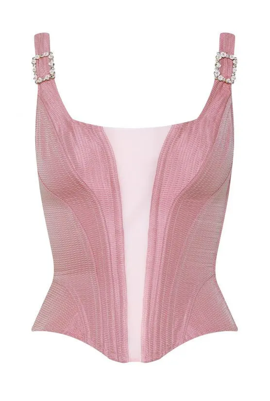 cadolle-corset-marivaux-rose-broch-lyonnais image 1