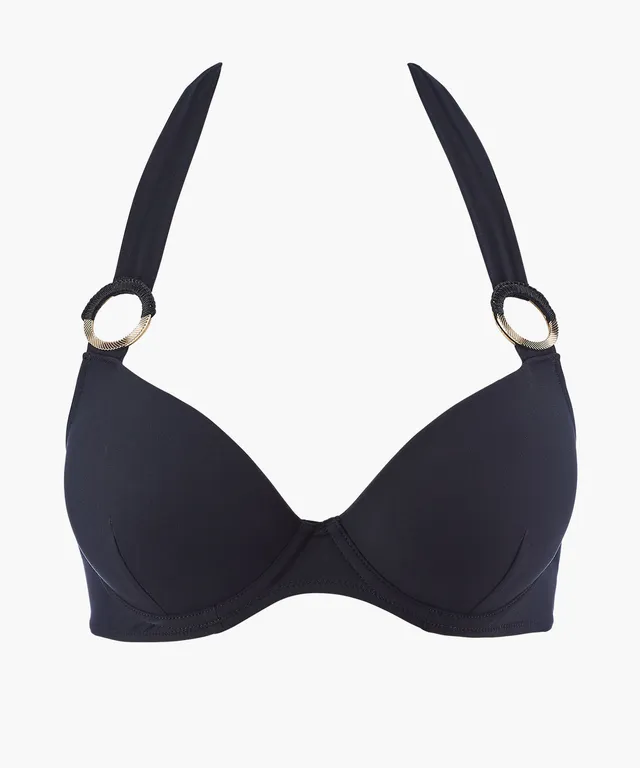 aubade-secret-cove-haut-push-up-coques-noir image 1