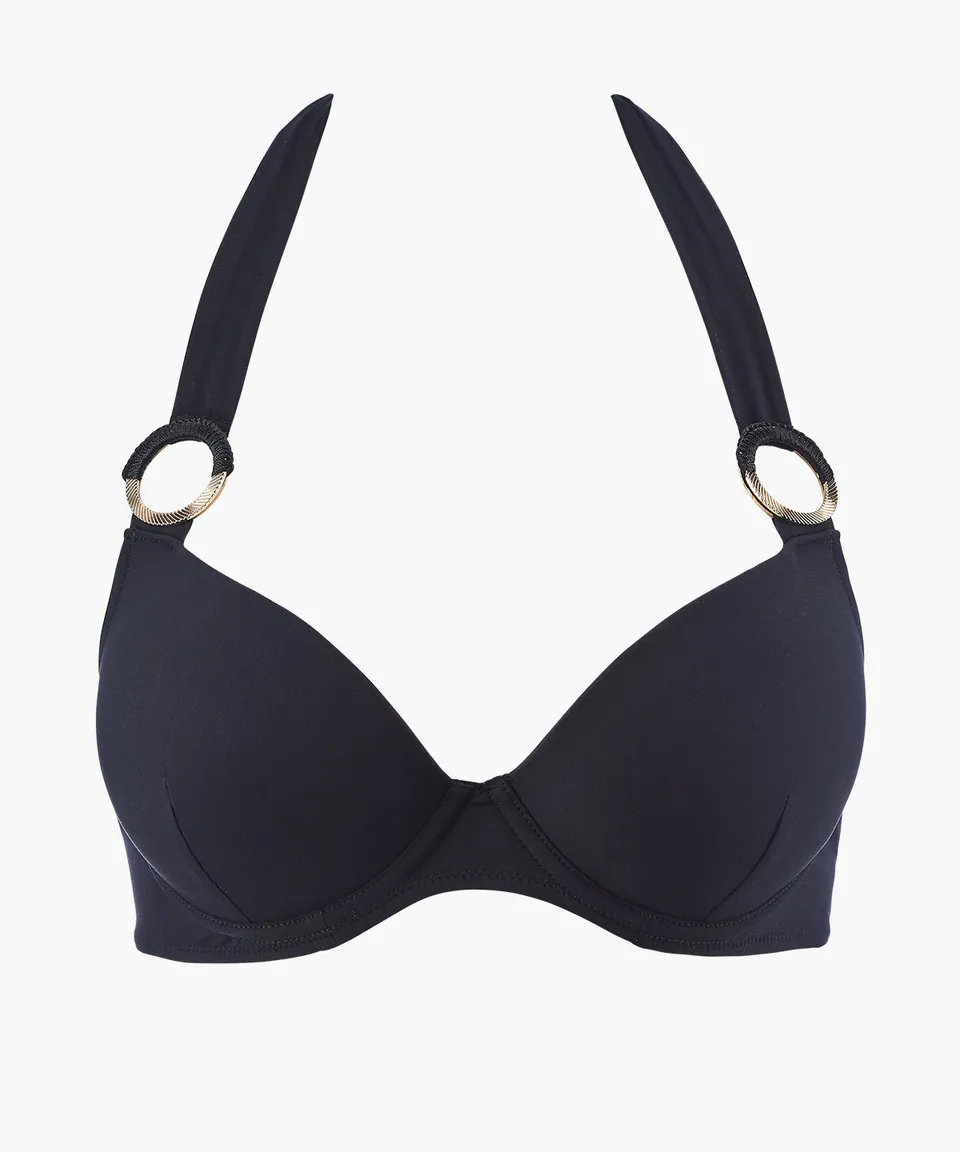 aubade-secret-cove-haut-push-up-coques-noir image 1
