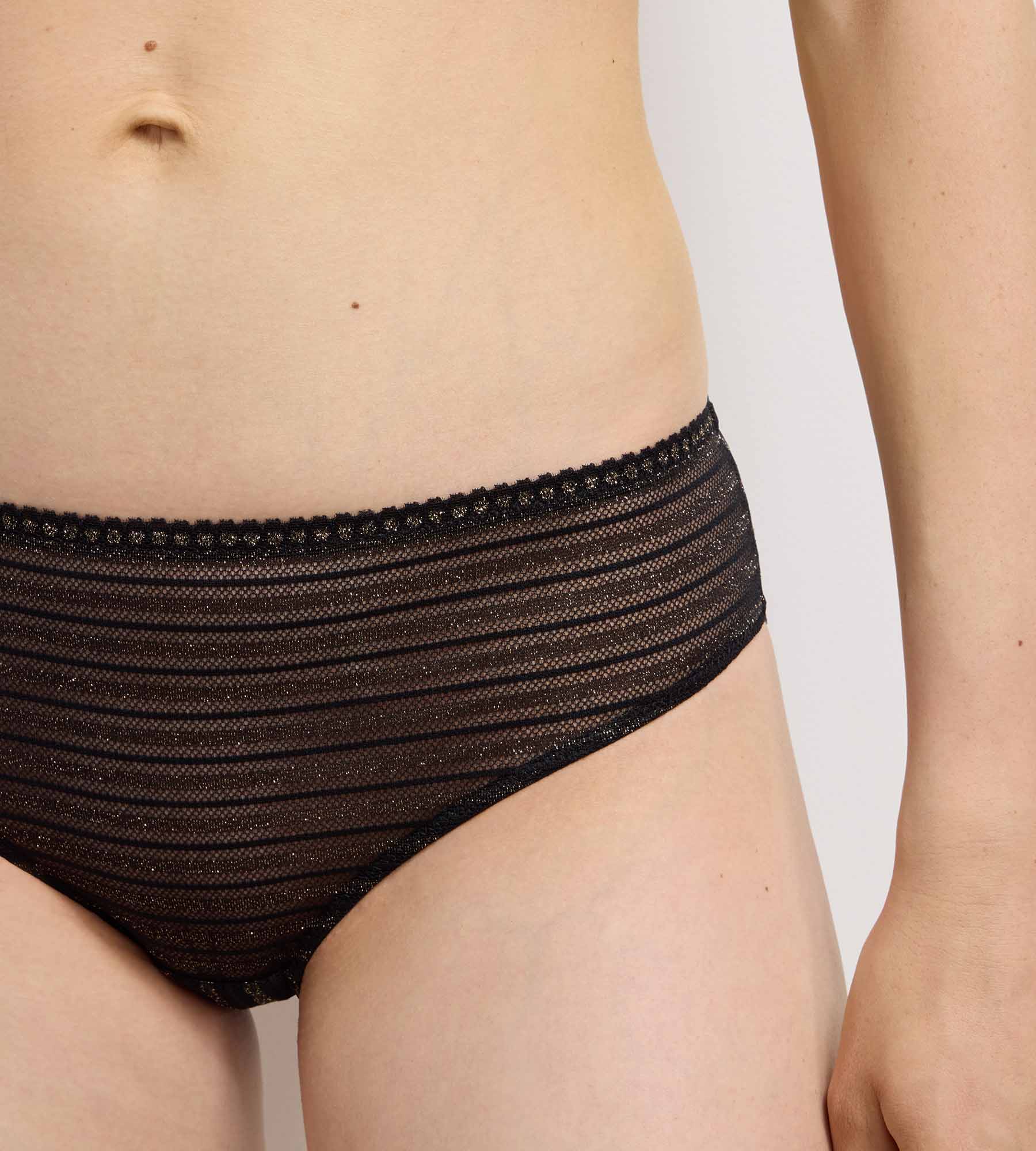 culotte-dim-holiday-dentelle-noire-ray-e-lurex image 6