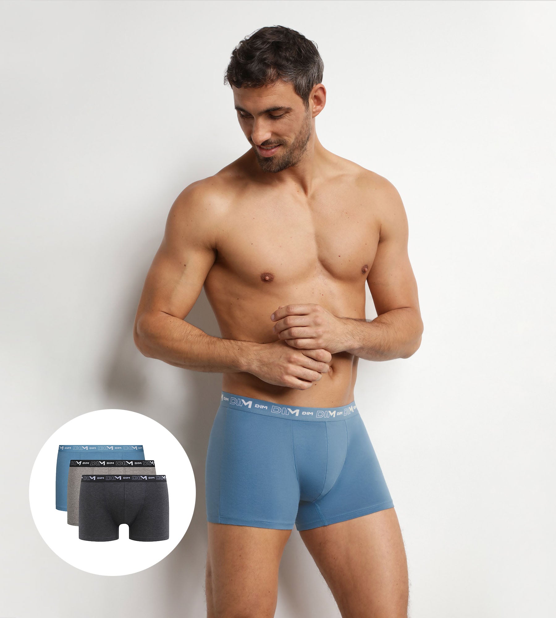 dim-d6596t3-lot-de-3-boxers-homme-coton-stretch-city-chin image 1