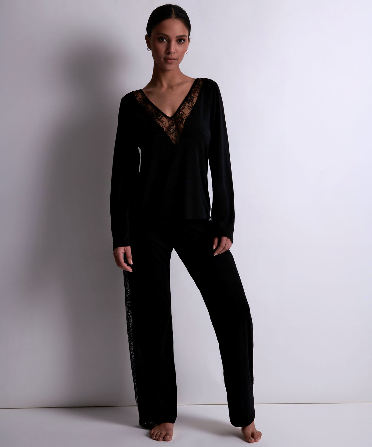 aubade-lazy-days-top-manches-longues-noir-3 image 3