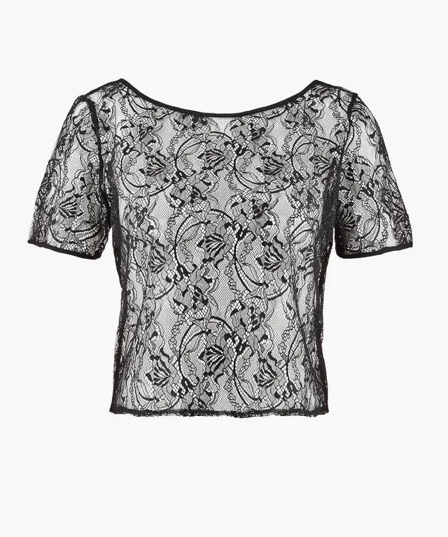 aubade-lazy-days-top-manches-courtes-noir-3 image 1