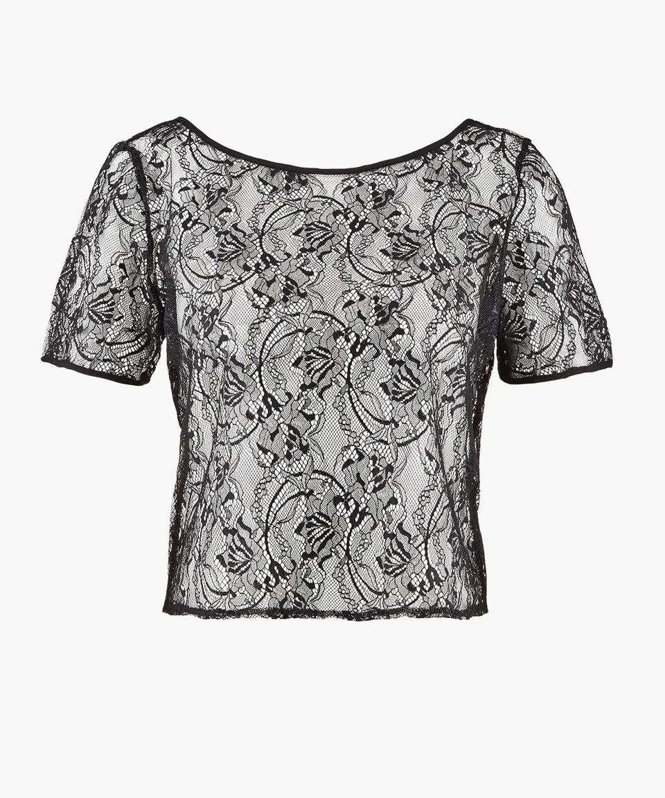 aubade-lazy-days-top-manches-courtes-noir-3 image 1