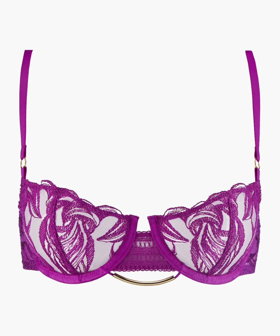 aubade-into-the-groove-soutien-gorge-demi-coque-armatures-pink-karma image 1
