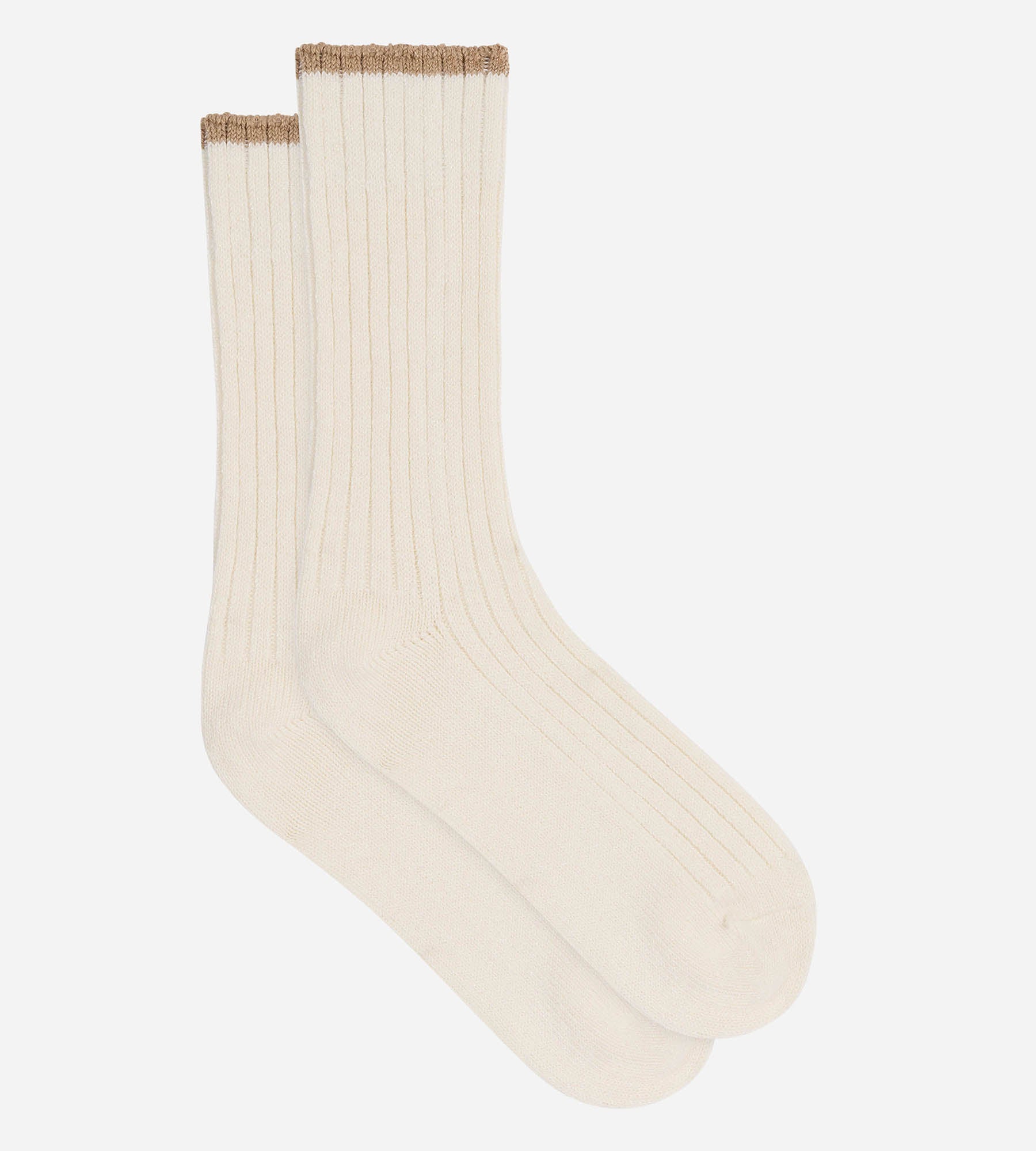 dim-bamboo-chaussettes-chaudes-femme-beige-cr-me-viscose-bambou image 2
