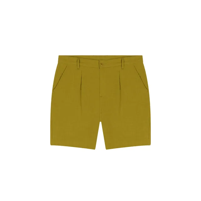 atelier-tuffery-short-jules-homme-ajust-olive-en-lin image 1