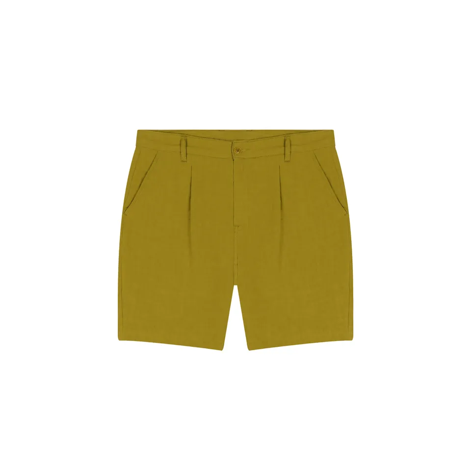 atelier-tuffery-short-jules-homme-ajust-olive-en-lin image 1