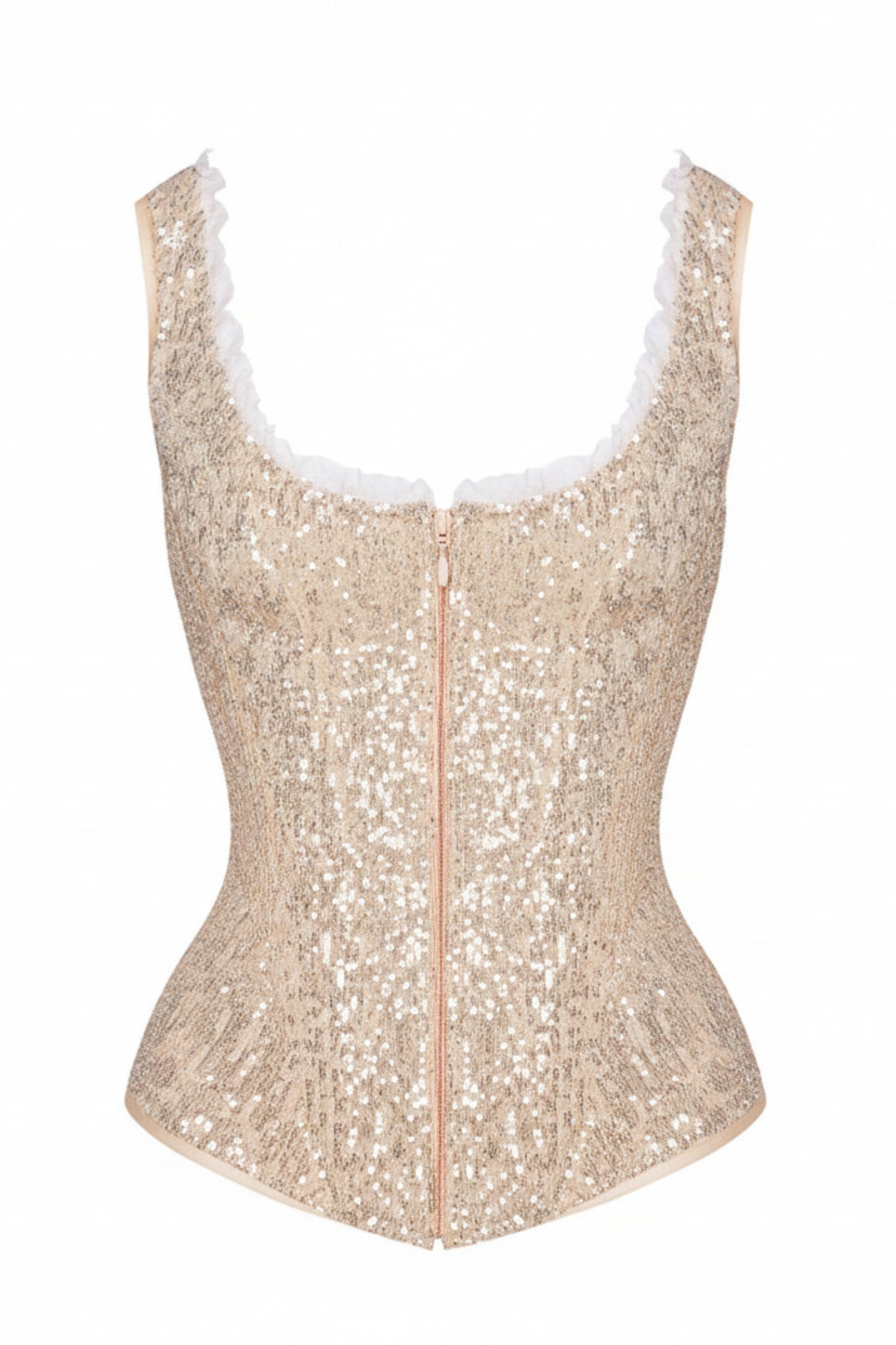cadolle-keiko-corset-sequins-nude image 1