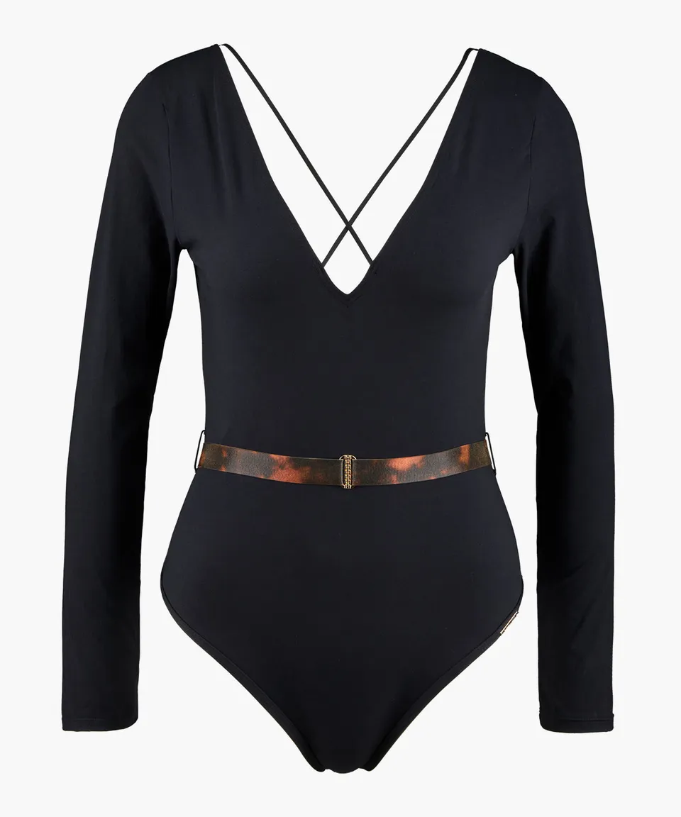 aubade-hot-motion-body-manches-longues-noir image 1