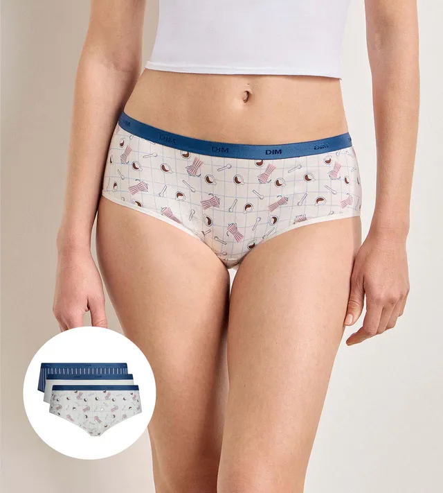 dim-les-pockets-coton-lot-3-shortys-matin-doux image 1