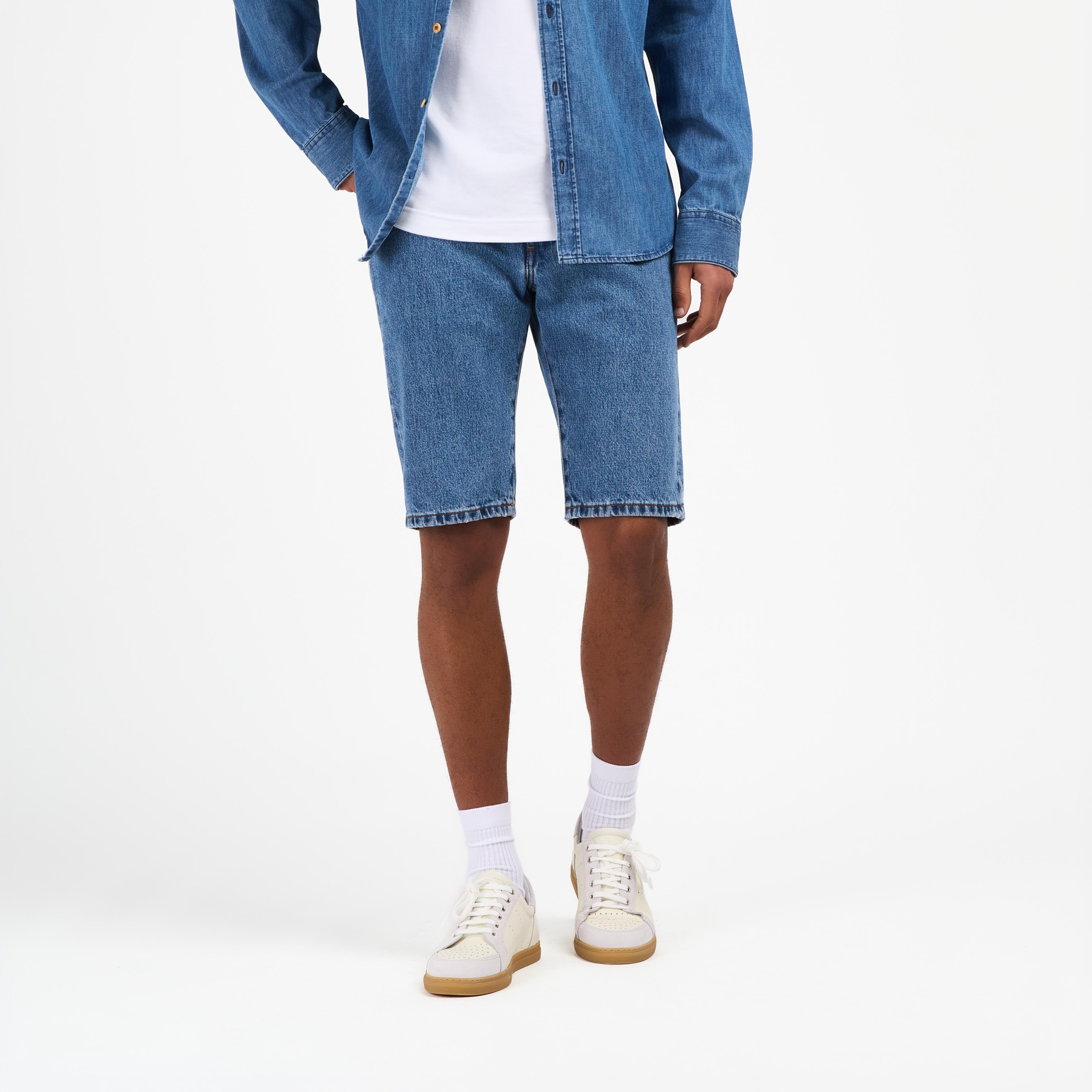 atelier-tuffery-marius-short-homme-en-jean-clair image 2