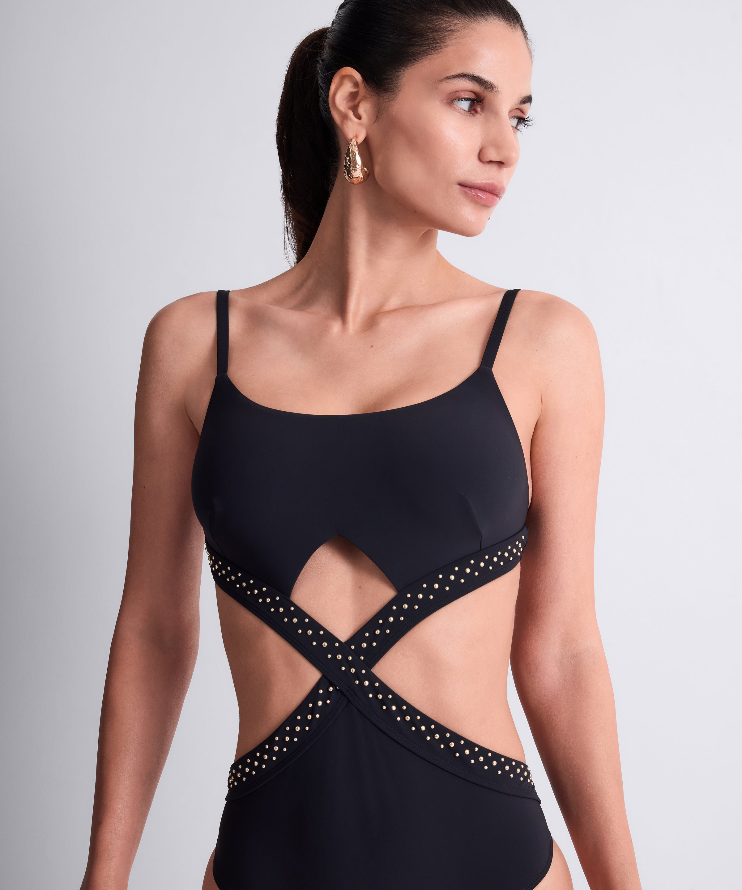 aubade-summer-stars-trikini-noir-d-coupes-dor-es image 2