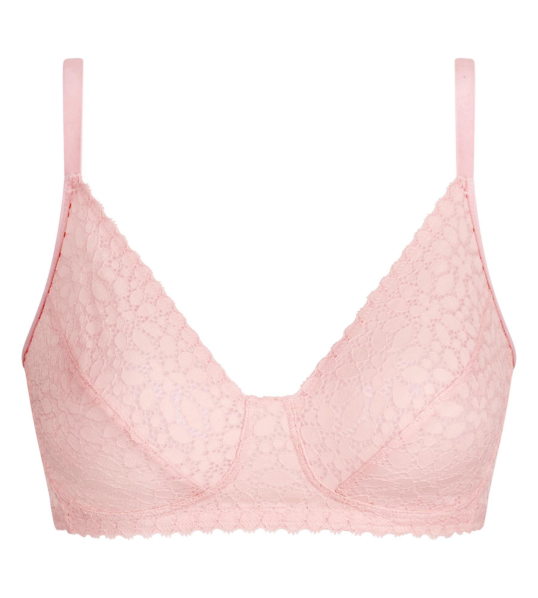 dim-daily-dentelle-soutien-gorge-sans-armatures-rose-p-tale image 5