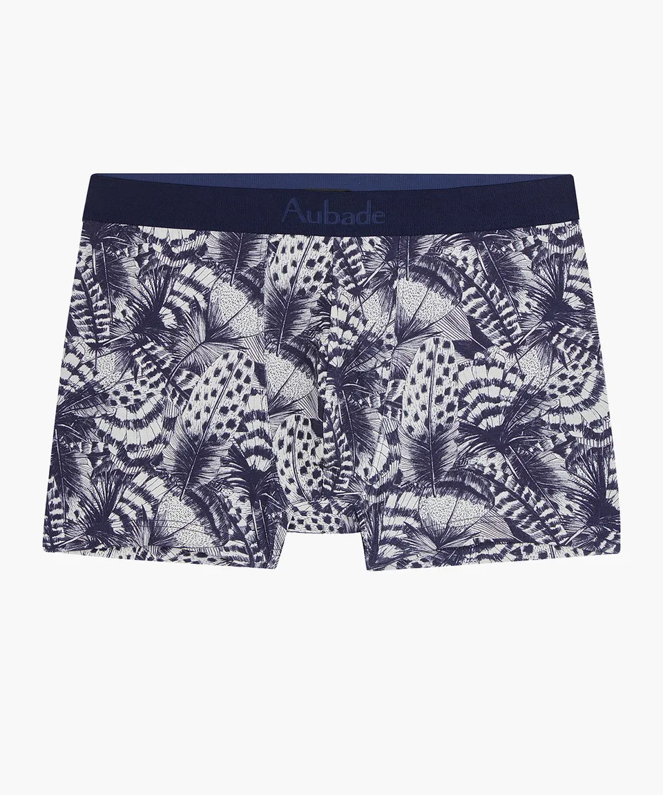 aubade-homme-boxer-plumes-marine-3 image 1