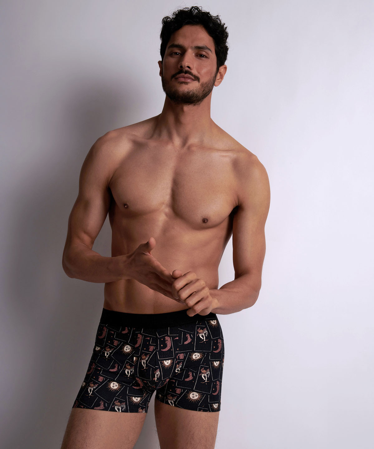aubade-homme-boxer-tarot-noir image 2