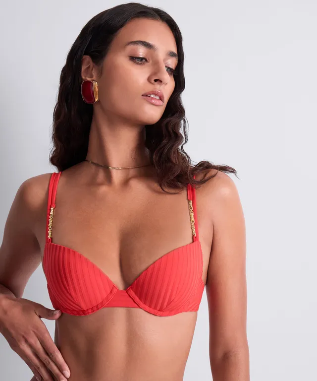 aubade-sun-pop-haut-maillot-push-up-coques-corail image 1
