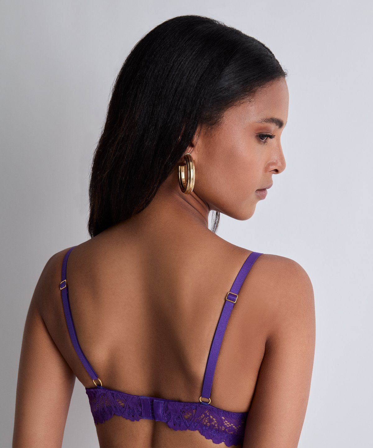 aubade-flowermania-soutien-gorge-plunge-poison-purple image 7
