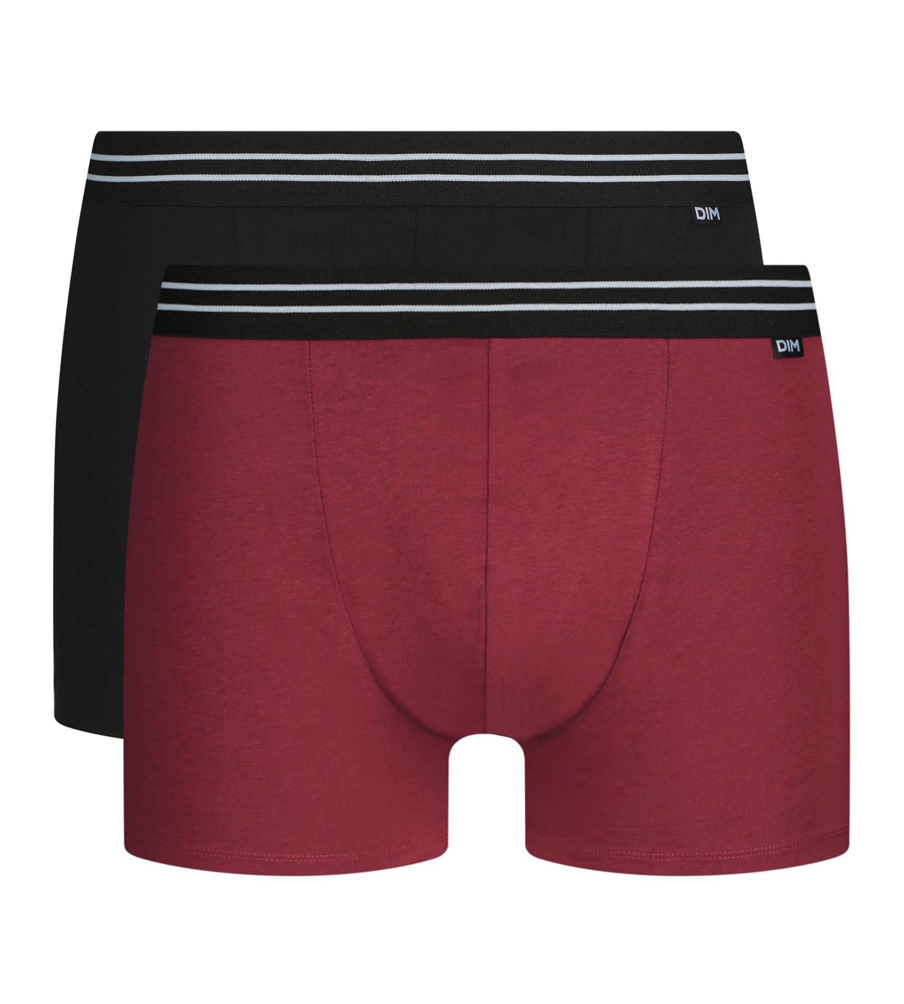 dim-ecodim-lot-de-2-boxers-homme-coton-stretch-rouge image 3