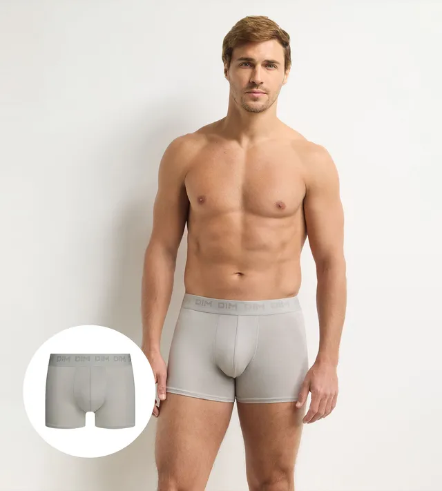 dim-ultra-stretch-boxer-homme-4-pouces-gris-clair image 1