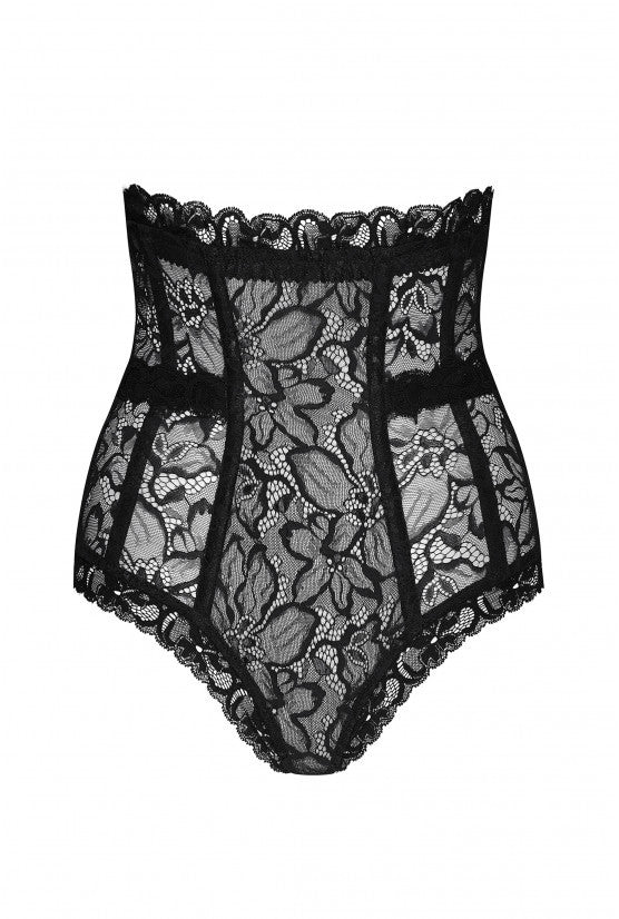 cadolle-carmen-culotte-corset-dentelle-noire-taille-haute image 3