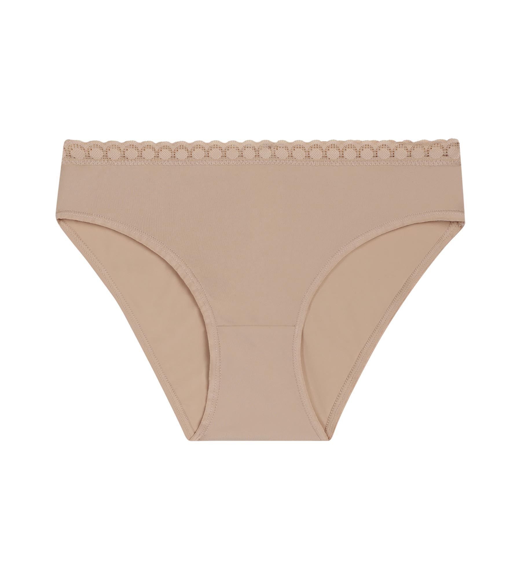 dim-daily-culotte-fille-microfibre-et-dentelle-nude image 1