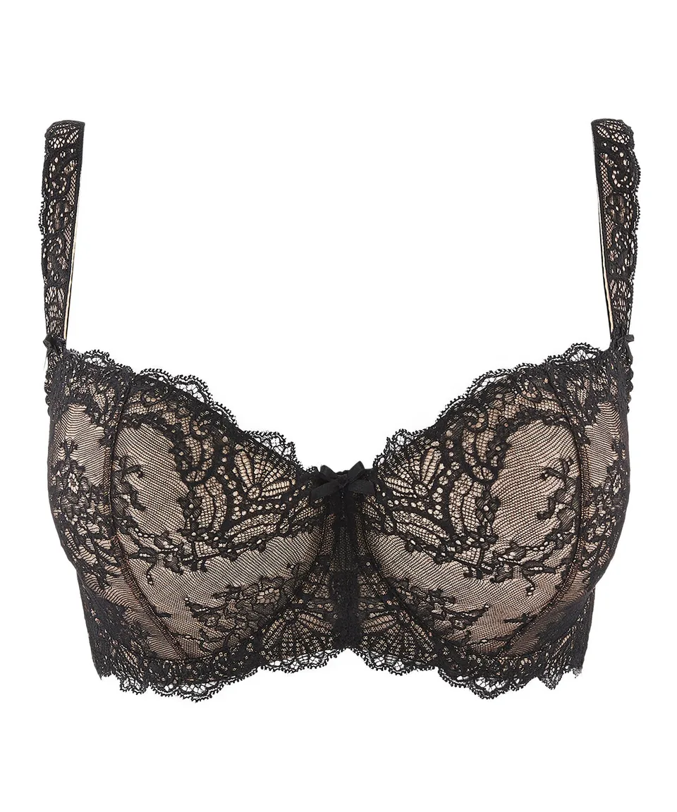 aubade-danse-des-sens-soutien-gorge-corbeille-confort-noir image 1