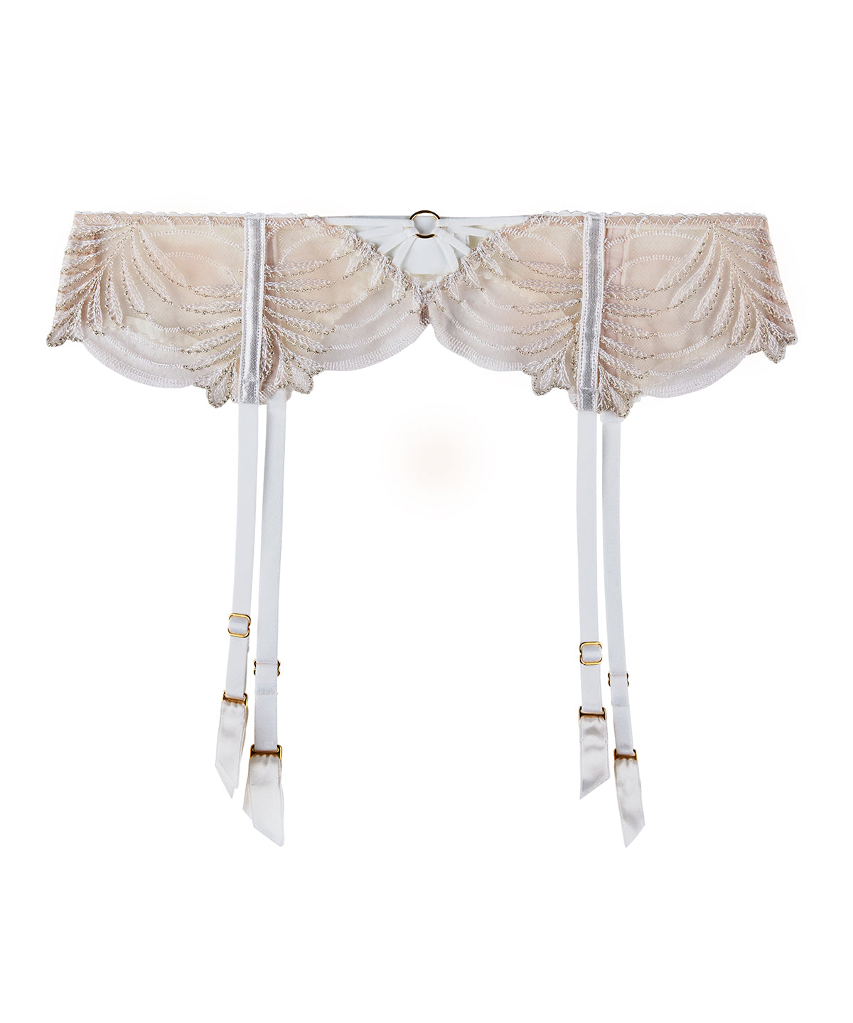 aubade-hypnolove-porte-jarretelles-gold-feather image 1